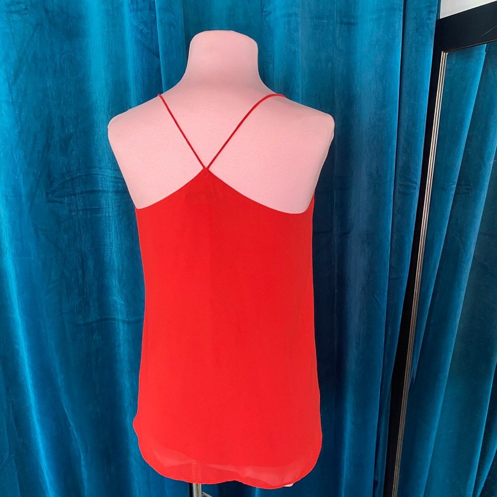 Naked Zebra Strappy Cami Top Blouse Red - Picture 5 of 6